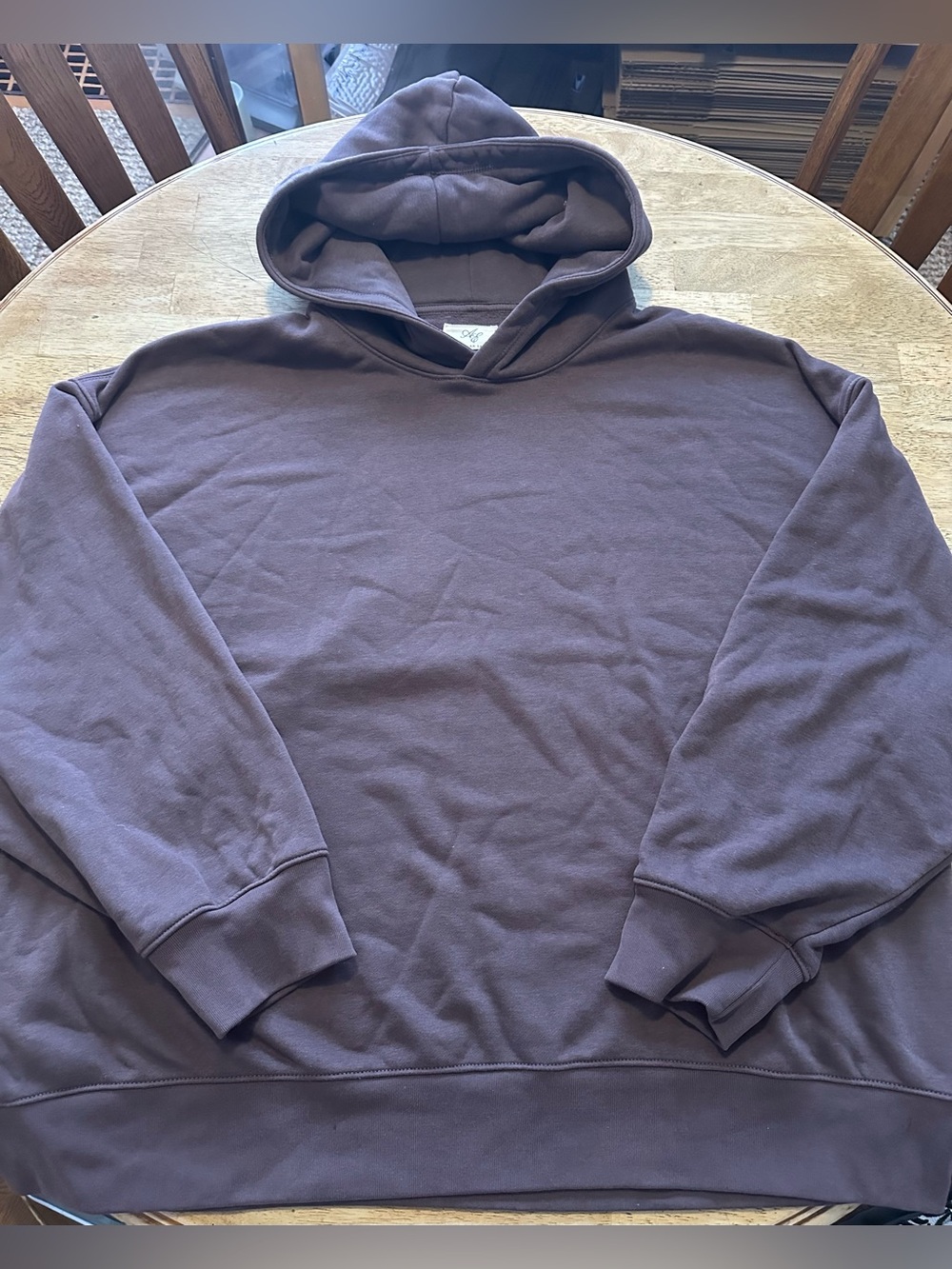 American Eagle Outfitters Hoodie Sweatshirt Warm & Cozy Purple/Brown